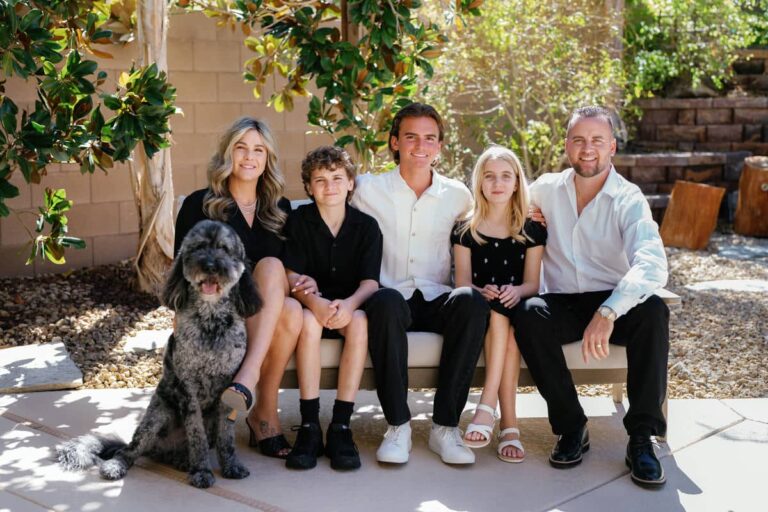 Steve Ord with his family